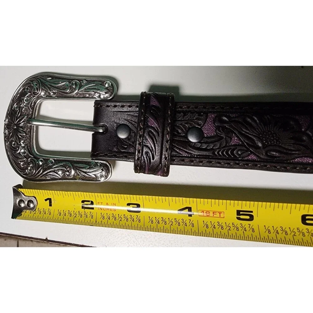 Ariat Scalloped Bling Concho Girls Belt Size 22
